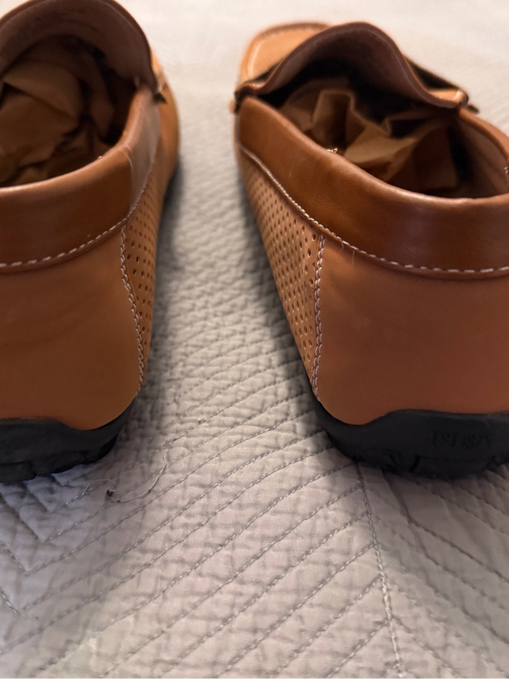Stacy Adam’s Men's Casual Leather Loafers - Tan size 14M